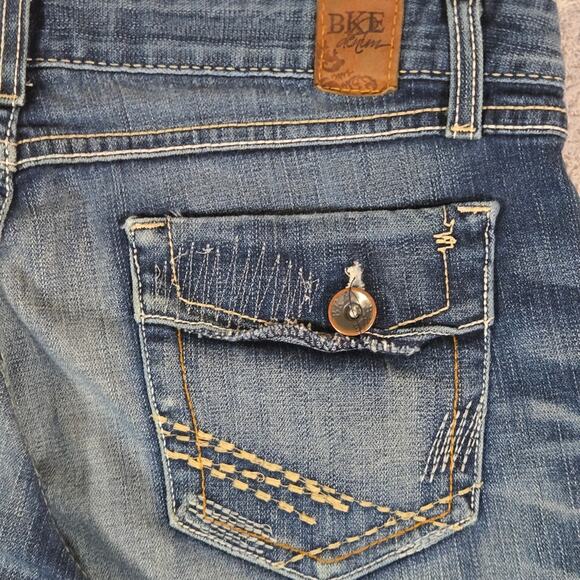 BKE Denim Stella Stretch Capri Dark Blue Cropped Women's Jeans W32 L21 - Picture 5 of 11